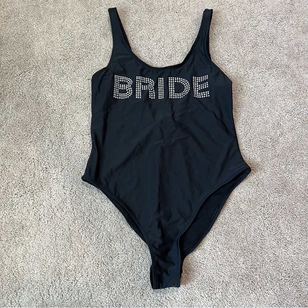 Black Bride One-Piece Swimsuit